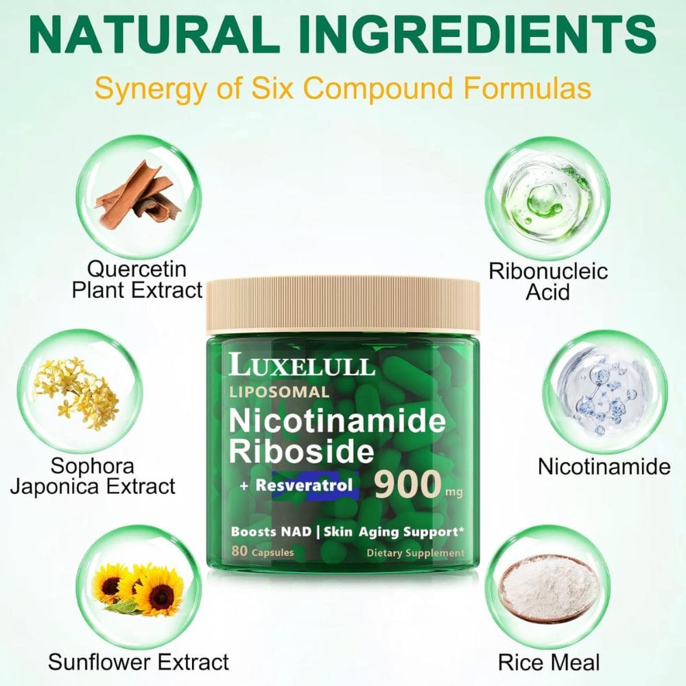 NAD+ Supplement for Skin Aging Support, Energy, and Focus