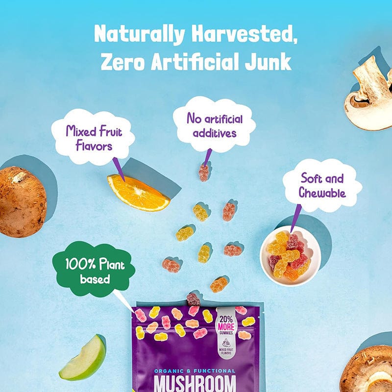 FOCUS, ENERGY + CALM- Mushroom Gummies