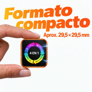 Adaptador compacto de aproximadamente 29,5 × 29,5 mm.