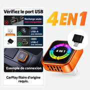 Utiliser un port USB-A ou USB-C de données ; un port de recharge seul ne convient pas.